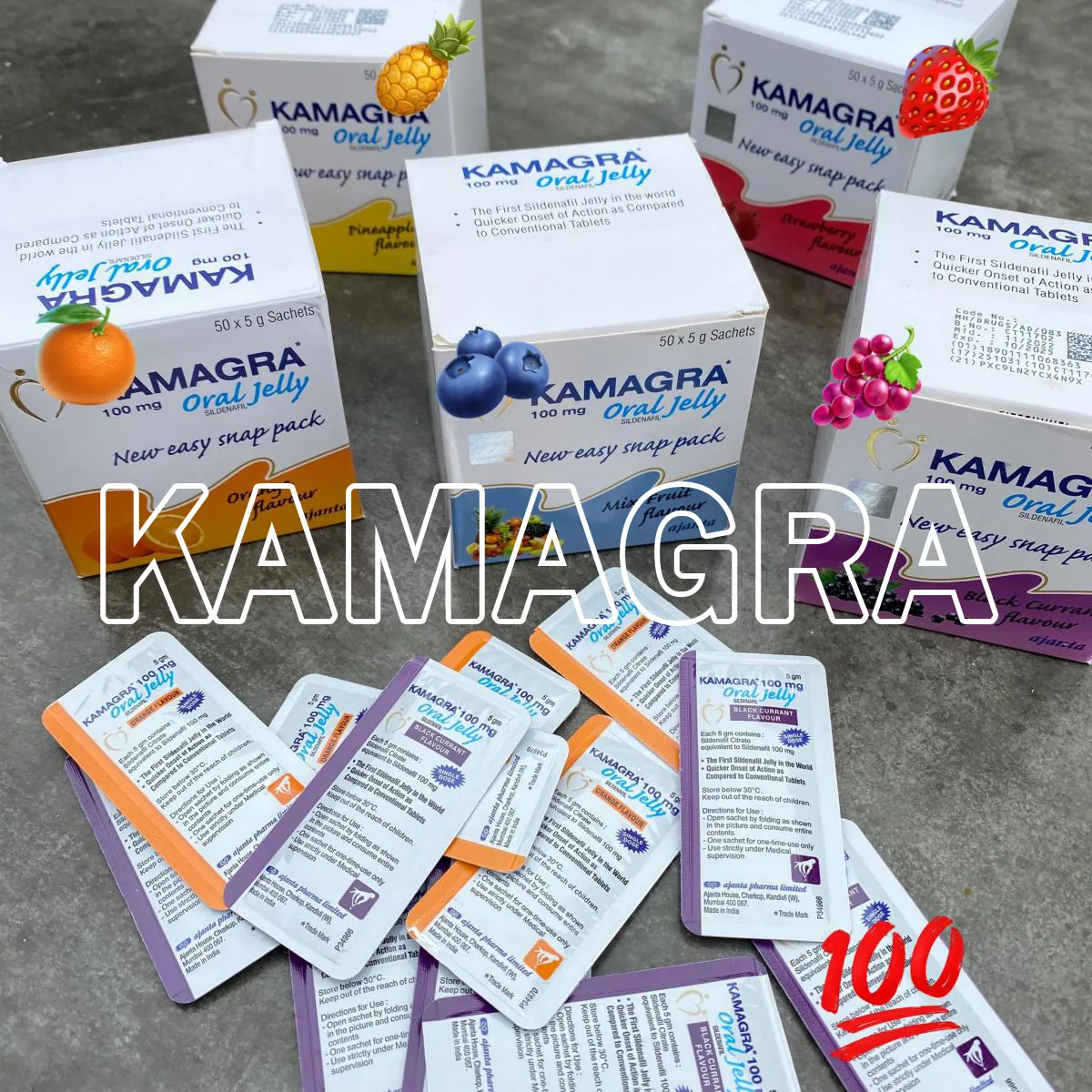 2 Schachteln Kamagra Oral Gel [100 mg x 100 Packungen] Wirkt innerhalb von 10 Minuten – alle Geschmacksrichtungen gemischt.